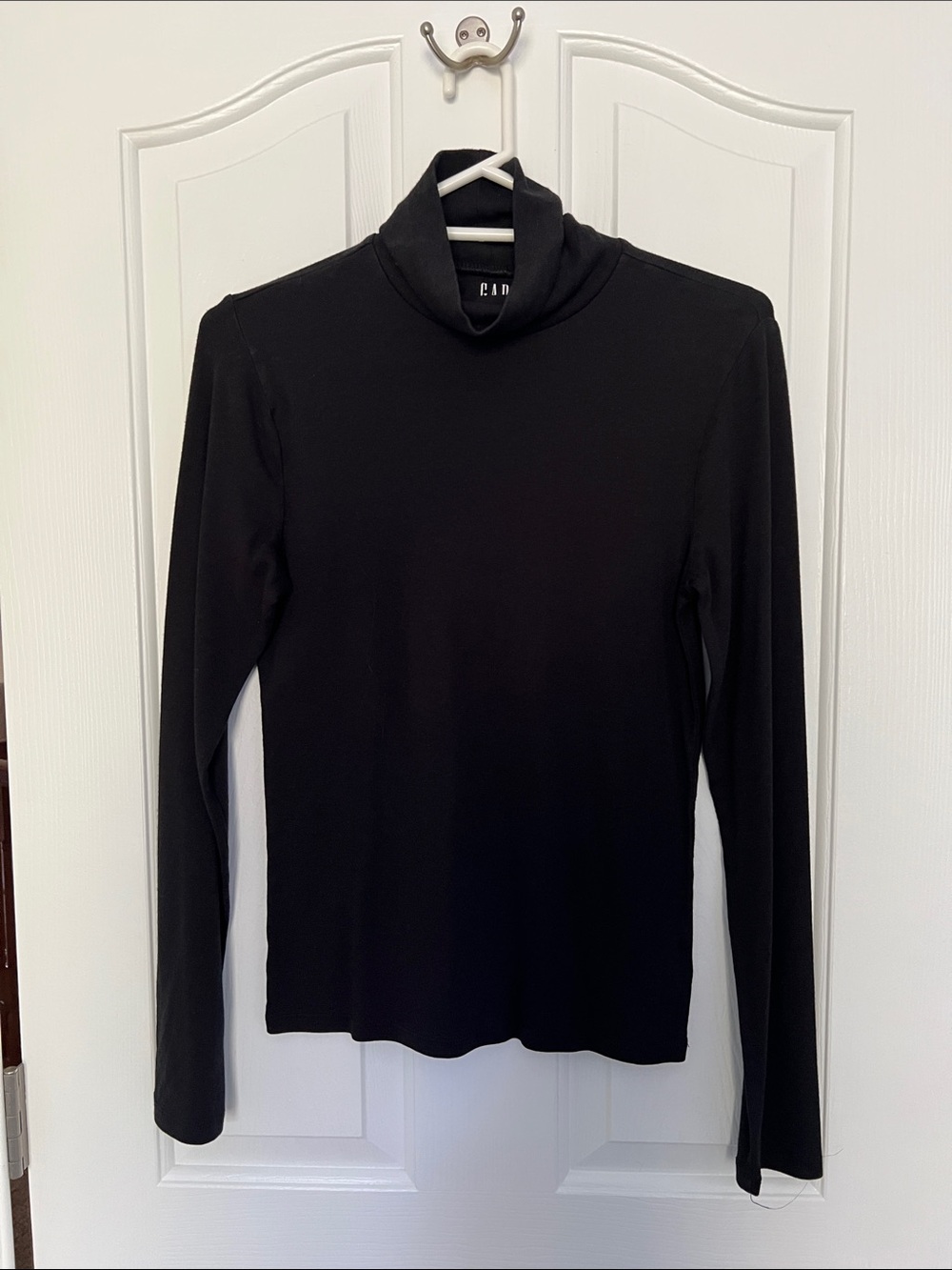 GAP Black Long-Sleeve Turtleneck Top